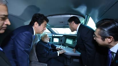 In Pics: PM Modi takes driver's seat on Japan's Bullet train