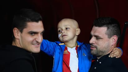 This terminally ill child with cancer is England football team's mascot
