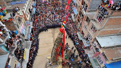 Want the blessings of rain god? Catch the coconut at Machhendranath festival [Photos]
