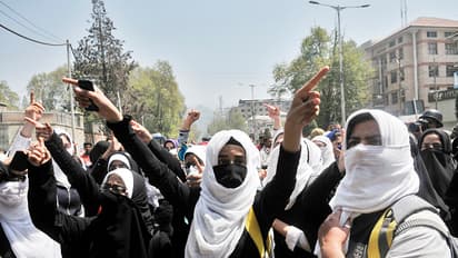 In pics: Student clash with police in Lal Chowk, Srinagar