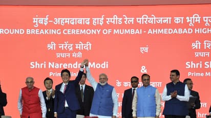 In pics: Shinzo Abe and Modi lay the foundation of India's first bullet train