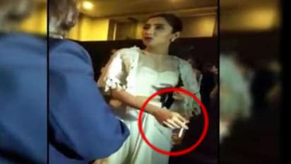 పబ్లిక్ గా తాగుతూ పట్టుబడ్డ టాప్ హీరోయిన్ (వీడియో)