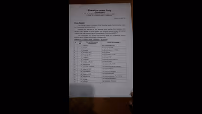 BJP releases first list of 72 candidates