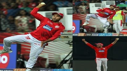 Manoj Tiwary and Mayank Agarwal take a mind-blowing relay catch to dismiss Ben Stokes.