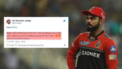 ಆರ್’ಸಿಬಿ ಟ್ವಿಟರಿಗರು ಟ್ರೋಲ್ ಮಾಡಿದ್ದು ಹೀಗೆ...