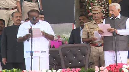 HD Kumaraswamy takes oath as 25th CM of Karnataka, G Parameshwara as DyCM