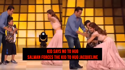 Twitter criticizes Salman for forcing a child to hug Jacqueline