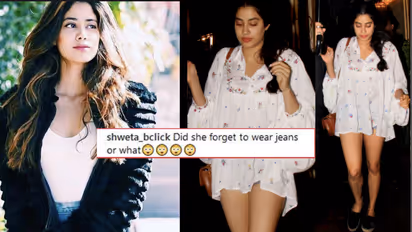 Janhvi Kapoor's fans think she forgot to wear pants, here is what brother Arjun Kapoor has to say