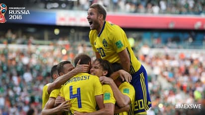 ಫಿಫಾ ವಿಶ್ವಕಪ್ 2018: ಮೆಕ್ಸಿಕೋ ವಿರುದ್ಧ ಸ್ವೀಡನ್ ಜಯಭೇರಿ