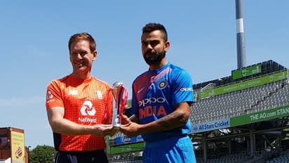 ಭಾರತ-ಇಂಗ್ಲೆಂಡ್ ಟಿ20: ಟಾಸ್ ಗೆದ್ದ ಇಂಗ್ಲೆಂಡ್ ಫೀಲ್ಡಿಂಗ್ ಆಯ್ಕೆ; ಒಂದು ಬದಲಾವಣೆ