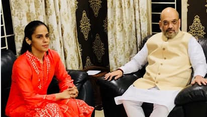 ಸೈನಾ ಭೇಟಿ ಮಾಡಿದ ಬಿಜೆಪಿ ಮುಖಂಡ ಅಮಿತ್ ಶಾ