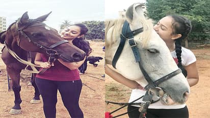 ಕುದುರೆ ಸವಾರಿ ಕಲಿತ ಶಾನ್ವಿ ಶ್ರೀ ವಾಸ್ತವ್!