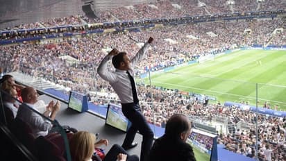 ಫಿಫಾ 2018: ಫ್ರಾನ್ಸ್ ಅಧ್ಯಕ್ಷನ ಸಂಭ್ರಮ ಸೋಷಿಯಲ್ ಮೀಡಿಯಾದಲ್ಲಿ ವೈರಲ್