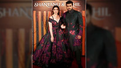 अर्जुन-परि‍णीति के सेम कॉम्बिनेशन लुक ने फैशन शो में मचाया धमाल