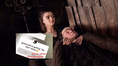 Game of Thrones actor Maisie Williams aka Arya Stark gets a ‘No One’ tattoo