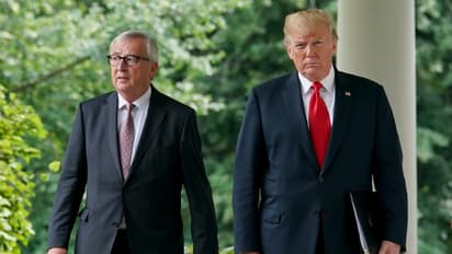 Trump, European Union's Juncker agree to pull back from trade war to ease tension