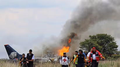 85 injured after Mexico airliner crashes and burns at  airport
