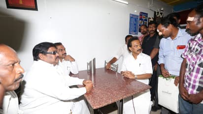 Stalin meets owner of biryani hotel after attack by DMK members