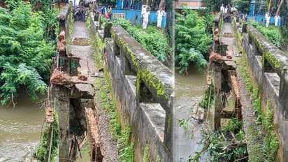 മേലേതില് നടപ്പാലം തകര്ന്നു; 25ഓളം കുടുംബങ്ങളും കര്ഷകരും ദുരിതത്തില്