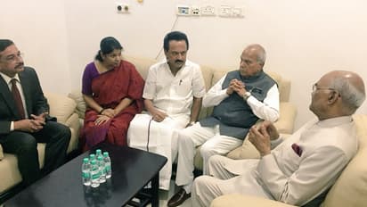 కరుణానిధిని పరామర్శించిన రాష్ట్రపతి రామ్నాథ్ కోవింద్