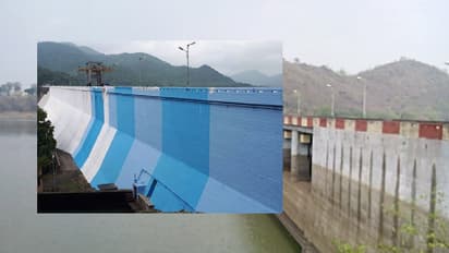 BJP youth wing stops TMC from painting Jharkhand’s Massanjore dam blue and white