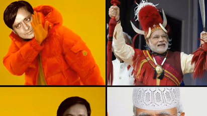 Shashi 'Drake' Tharoor on headgear