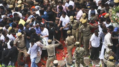 ಕರುಣಾನಿಧಿ ಅಂತಿಮ ದರ್ಶನದ ವೇಳೆ ಕಾಲ್ತುಳಿತಕ್ಕೆ ಇಬ್ಬರು ಬಲಿ