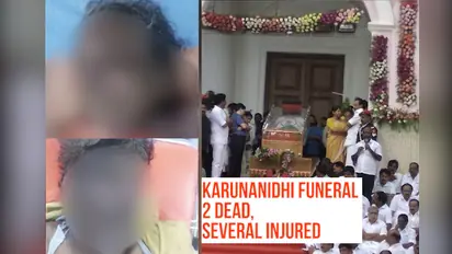 Karunanidhi funeral: 2 dead, several injured after stampede at Rajaji Hall in Chennai