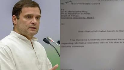 ఓయూలో రాహుల్ సభకు నో