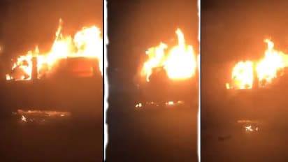 ഓടിക്കൊണ്ടിരുന്ന കാറിന് തീപിടിച്ച് ഒരാള്‍ മരിച്ചു