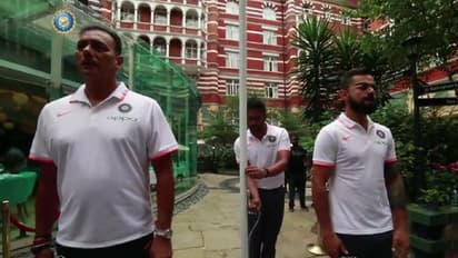 Independence Day: Virat Kohli and Ravi Shastri hoist tricolour in England (Video)