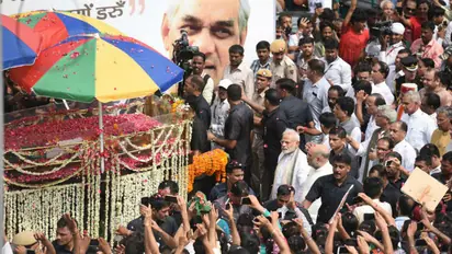 Vajpayee's last rites: PM Modi leads procession as nation bids farewell to popular statesman
