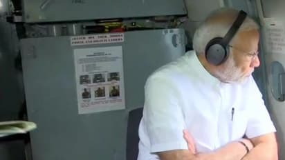 కేరళలో ప్రధాని మోదీ...500కోట్ల తక్షణసాయం ప్రకటన