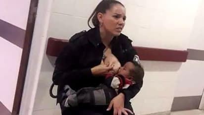 ಅಪರಿಚಿತ ಮಗುವಿಗೆ ಹಾಲುಣಿಸಿದ ಪೊಲೀಸ್!