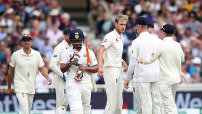 India vs England 2018: Stuart Broad punished for Rishabh Pant send off