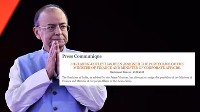 Arun Jaitley re-appointed as Finance Minister of India after 3-month hiatus