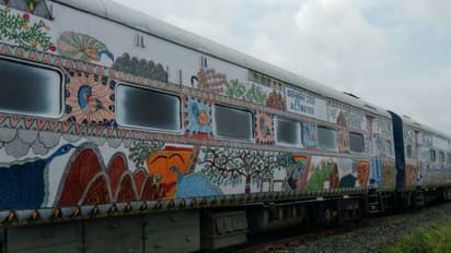 Nation’s art on wheels: Bihar Sampark Kranti Express rolls out Madhubani art