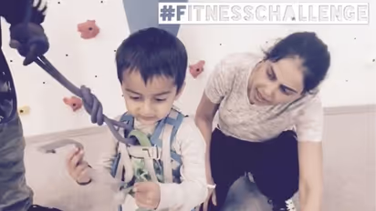 Riteish Deshmukh's son Rahyl takes up #FitnessChallenge, asks Taimur to join him