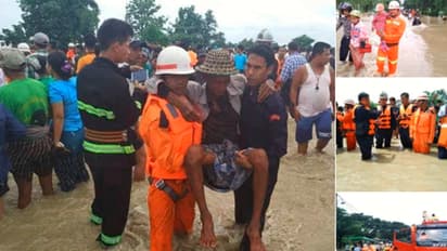 മ്യാൻമറിൽ അണക്കെട്ട് തകർന്ന് എൺപത്തഞ്ചോളം ഗ്രാമങ്ങൾ വെള്ളത്തിനടിയിലായി