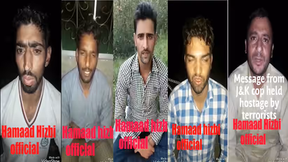 Terrorists release videos of Jammu-Kashmir ‘policemen’ pleading with DGP to abandon anti-terror ops