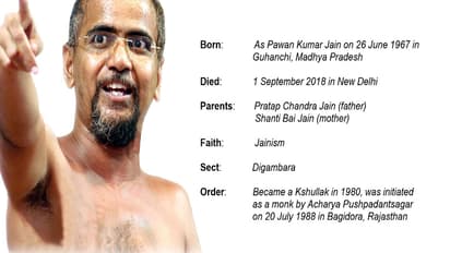 Jain monk Tarun Sagar leaves the world at 51, refusing treatment for ailments