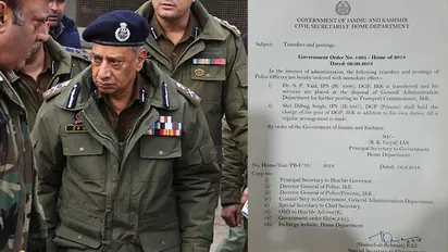 Jammu and Kashmir: Police chief SP Vaid removed, Dilbagh Singh to take over
