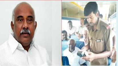 ಸರ್ಕಾರಿ ಬಸ್ಸಿನಲ್ಲಿ ಜೆಡಿಎಸ್ ಅಧ್ಯಕ್ಷ ಪ್ರಯಾಣ, ಸಾರ್ವಜನಿಕರೊಂದಿಗೆ ಚರ್ಚೆ