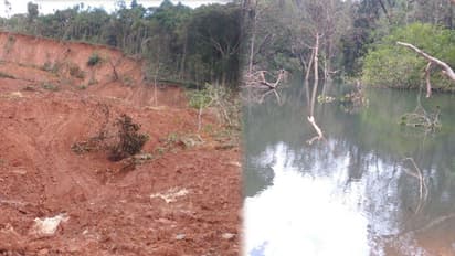 തലപ്പുഴയില് ഉരുള്പ്പൊട്ടി അഞ്ച് ഏക്കറോളം വനം നശിച്ചു; അരുവിയില് രൂപപ്പെട്ടത് വന്തടാകം