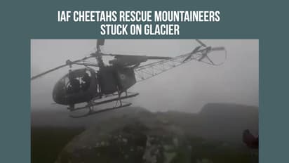 Watch: IAF Cheetahs brave tremendous odds to rescue trekkers stranded atop glacier