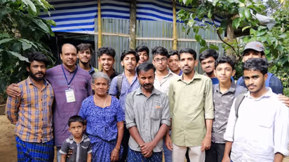 പ്രളയം തങ്കമണി അമ്മയുടെ വീട് തകര്ത്തു; സ്നേഹ വീടൊരുക്കി വിദ്യാര്ത്ഥി കൂട്ടായ്മ