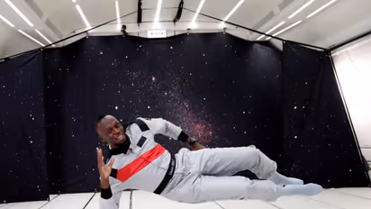 देखिये जीरो ग्रेविटी में उसेन बोल्ट की स्प्रिंट