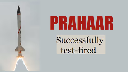India successfully test fires 150-km range Prahaar ballistic missile