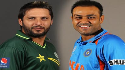 ಅನುಕರಣೆ ಮೂಲಕ ಅಭಿಮಾನಿಗಳನ್ನ ರಂಜಿಸಿದ ಸೆಹ್ವಾಗ್-ಆಫ್ರಿದಿ