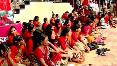 ഇരിക്കാനുള്ള അവകാശമൊക്കെ കടലാസിലും, വാഗ്ദാനങ്ങളിലുമൊതുങ്ങി; സ്ത്രീകളുടെ ജോലി നിന്നുതന്നെ